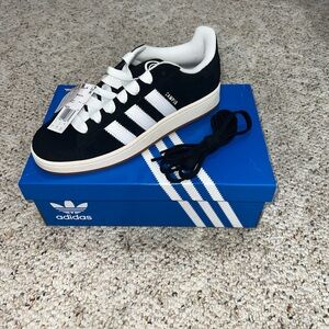 Adidas Black and White Athletic Sneakers